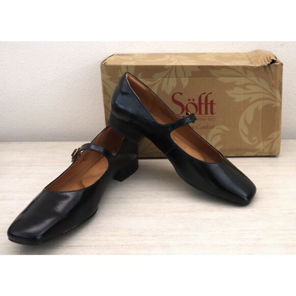 Sofft SF0090711 Women's Sz 9.5M Black Patent Leather Elsey Flats - Picture 1 of 12
